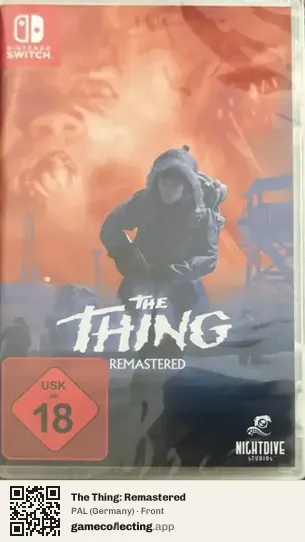 The Thing: Remastered Nintendo Switch, Germany box front