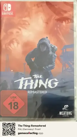 The Thing: Remastered Nintendo Switch, Germany box front