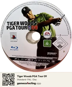 Tiger Woods PGA Tour 09 PlayStation 3, PAL disc