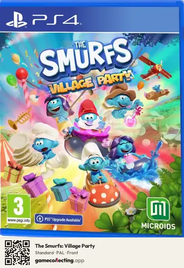 The Smurfs: Village Party PlayStation 4, PAL box front