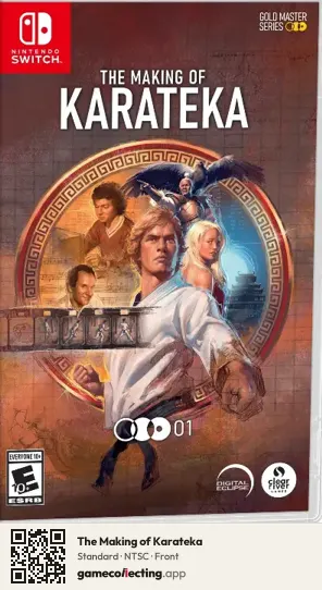 The Making of Karateka Nintendo Switch, NTSC box front