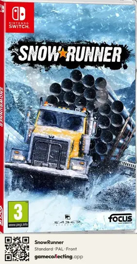 SnowRunner Nintendo Switch, PAL box front