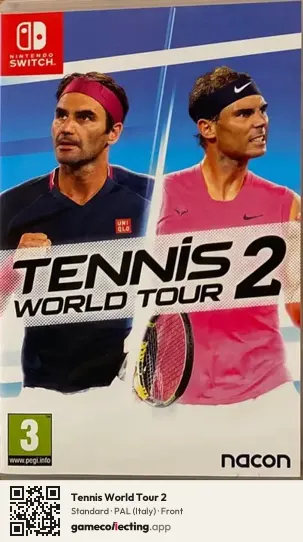 Tennis World Tour 2 Nintendo Switch, Italy box front