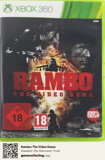 Rambo: The Video Game Xbox 360, Germany box front