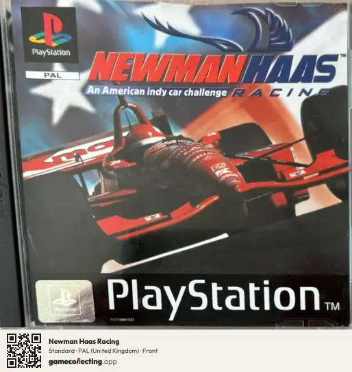 Newman Haas Racing PlayStation, United Kingdom box front