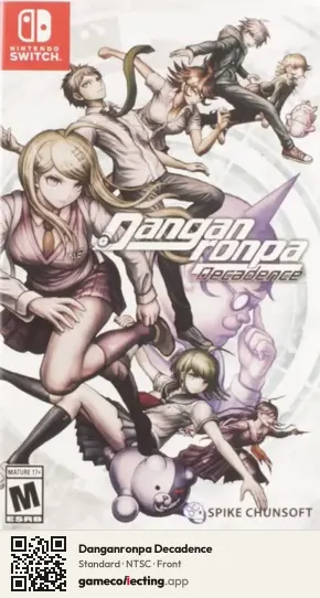 Danganronpa Decadence Nintendo Switch, NTSC box front