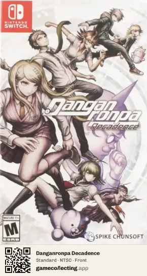Danganronpa Decadence Nintendo Switch, NTSC box front