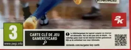NBA 2K26, the USK square on its front