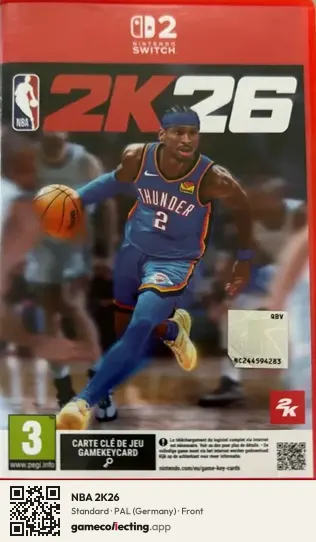 NBA 2K26 Nintendo Switch 2, Germany box front
