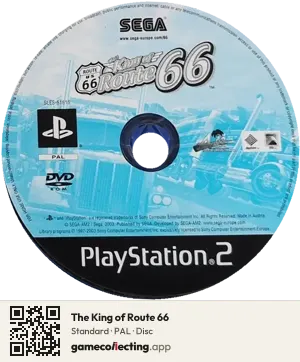 The King of Route 66 PlayStation 2, PAL disc
