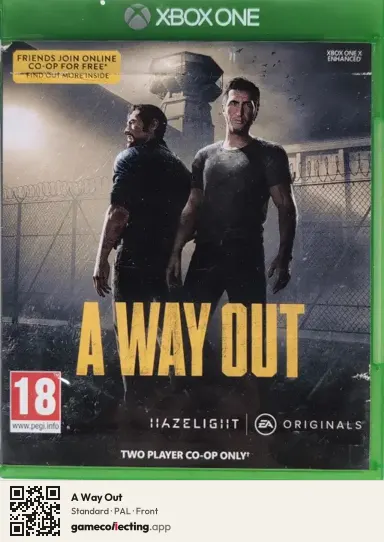 A Way Out Xbox One, PAL box front