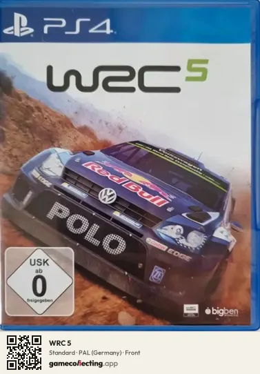 WRC 5 PlayStation 4, Germany box front
