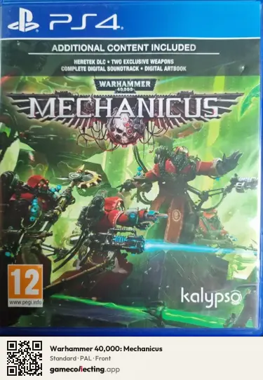 Warhammer 40,000: Mechanicus PlayStation 4, PAL box front