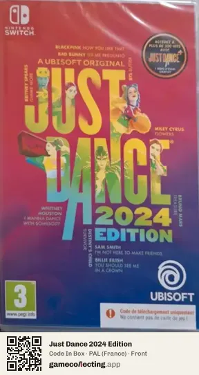 Just Dance 2024 Edition Nintendo Switch, France box front