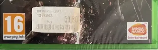 SoulCalibur VI, the PEGI square on its front