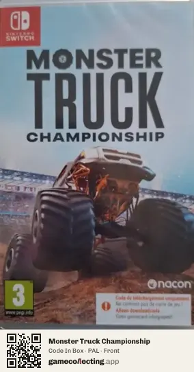 Monster Truck Championship Nintendo Switch, PAL box front