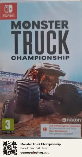 Monster Truck Championship Nintendo Switch, PAL box front