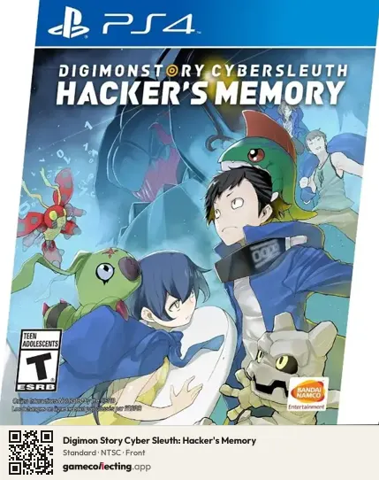 Digimon Story Cyber Sleuth: Hacker's Memory PlayStation 4, NTSC box front