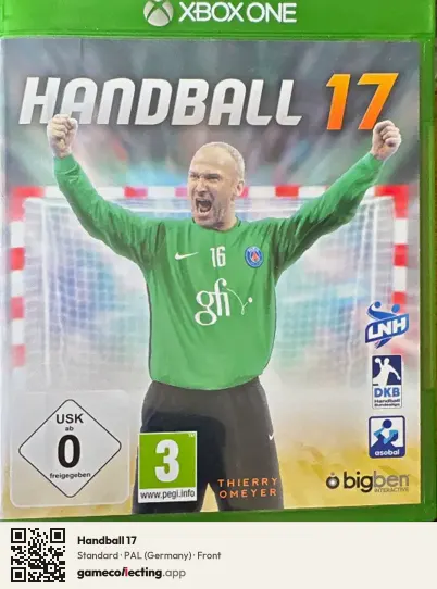 Handball 17 Xbox One, Germany box front