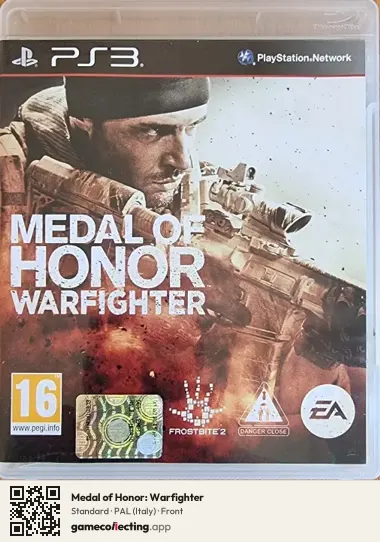 Medal of Honor: Warfighter PlayStation 3, Italy box front