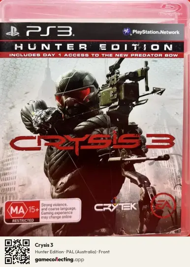 Crysis 3 PlayStation 3, Australia box front