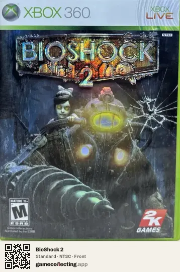 BioShock 2 Xbox 360, NTSC box front