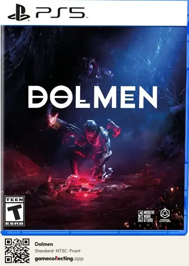Dolmen PlayStation 5, NTSC box front