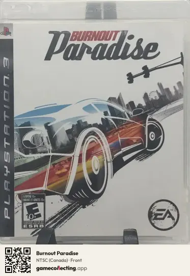 Burnout Paradise PlayStation 3, Canada box front