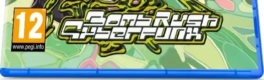 Bomb Rush Cyberfunk, the PEGI square on its front