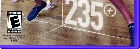 Nike+ Kinect Training, the ESRB box on its front