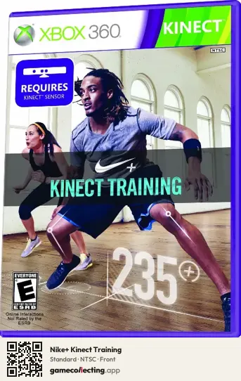 Nike+ Kinect Training Xbox 360, NTSC box front