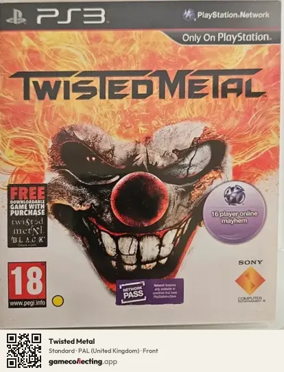 Twisted Metal PlayStation 3, United Kingdom box front
