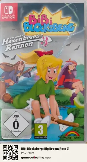Bibi Blocksberg: Big Broom Race 3 Nintendo Switch, PAL box front