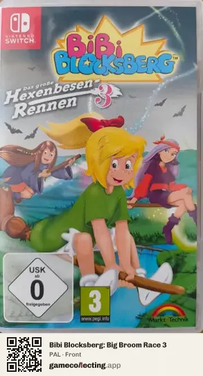 Bibi Blocksberg: Big Broom Race 3 Nintendo Switch, PAL box front