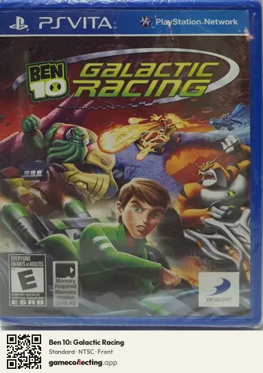 Ben 10: Galactic Racing PlayStation Vita, NTSC box front