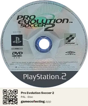 Pro Evolution Soccer 2 PlayStation 2, PAL disc