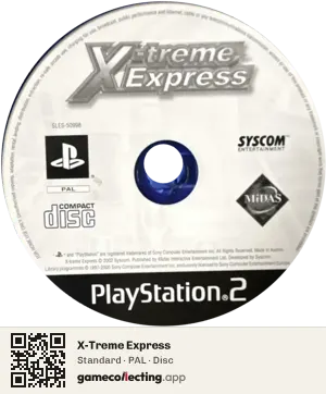 X-Treme Express PlayStation 2, PAL disc