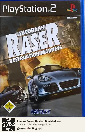London Racer: Destruction Madness PlayStation 2, Germany box front