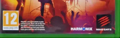 Rock Band 4, the PEGI square on its front