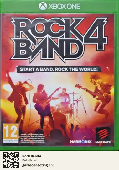Rock Band 4 Xbox One, PAL box front