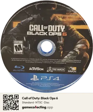 Call of Duty: Black Ops 6 PlayStation 4, NTSC disc
