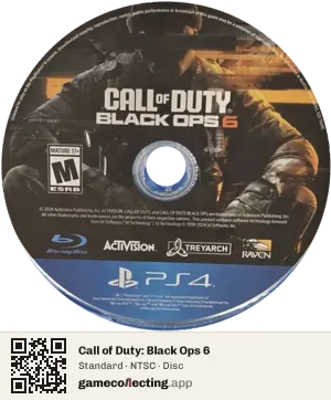 Call of Duty: Black Ops 6 PlayStation 4, NTSC disc