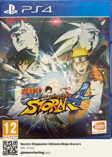 Naruto Shippuden: Ultimate Ninja Storm 4 PlayStation 4, PAL box front