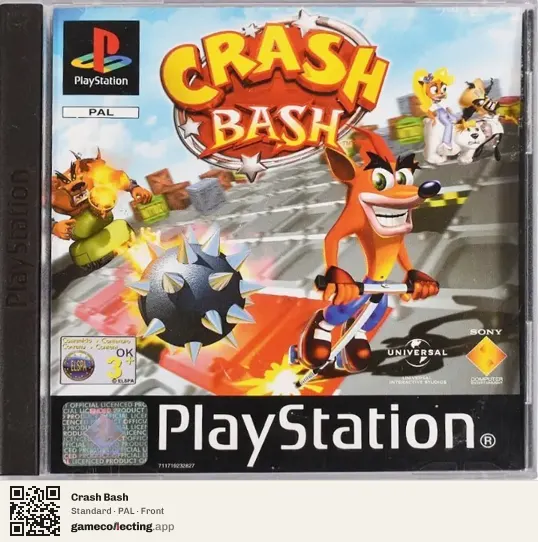 Crash Bash PlayStation, PAL box front