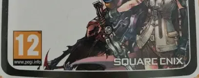 Dissidia 012: Duodecim Final Fantasy, the PEGI square on its front