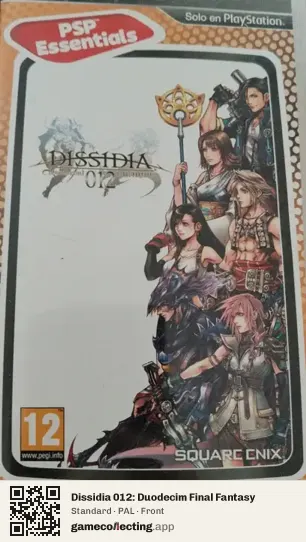Dissidia 012: Duodecim Final Fantasy PlayStation Portable, PAL box front
