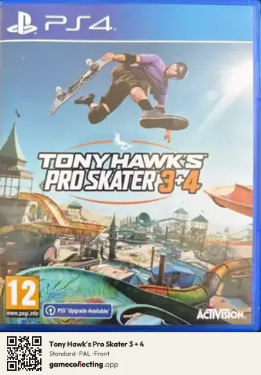 Tony Hawk's Pro Skater 3 + 4 PlayStation 4, PAL box front