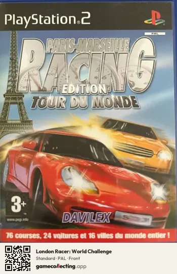 London Racer: World Challenge PlayStation 2, PAL box front