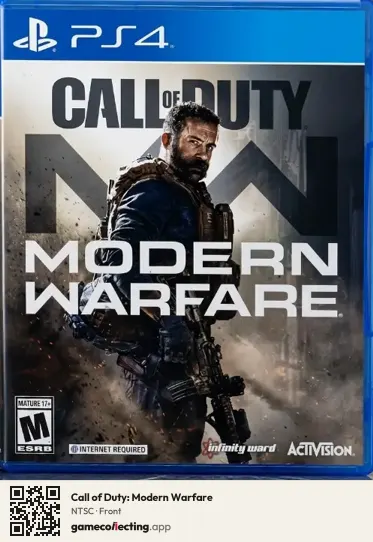 Call of Duty: Modern Warfare PlayStation 4, NTSC box front