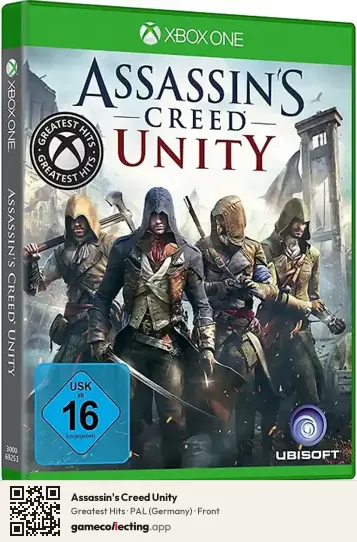 Assassin's Creed Unity Xbox One, Germany box front